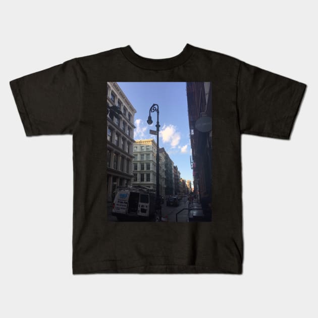 SoHo, Manhattan, NYC Kids T-Shirt by eleonoraingrid